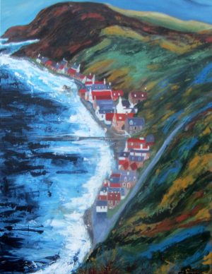 ‘Crovie’.   At Gallery48, Cromarty