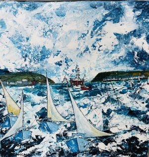 ‘Chasing the wind 3’  Cromarty Firth’.     SOLD